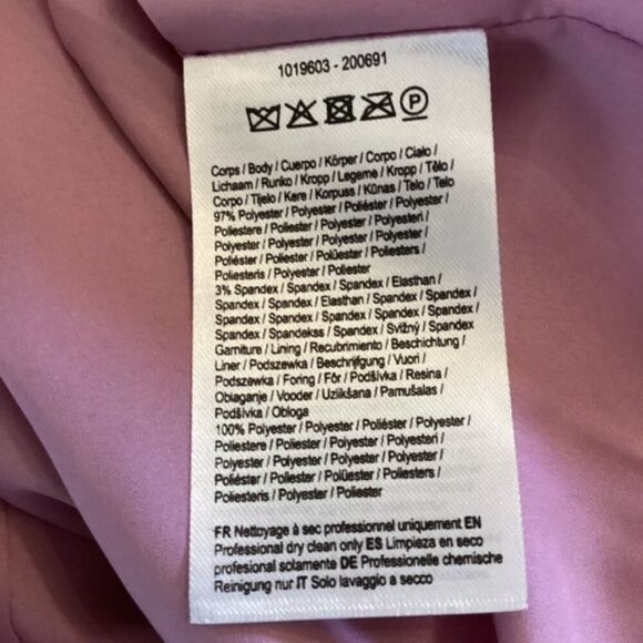 NWT Halston Sarena‎ Dress Size 14 Stretch Sequins Formal Cocktail Halter Mini - Picture 12 of 12